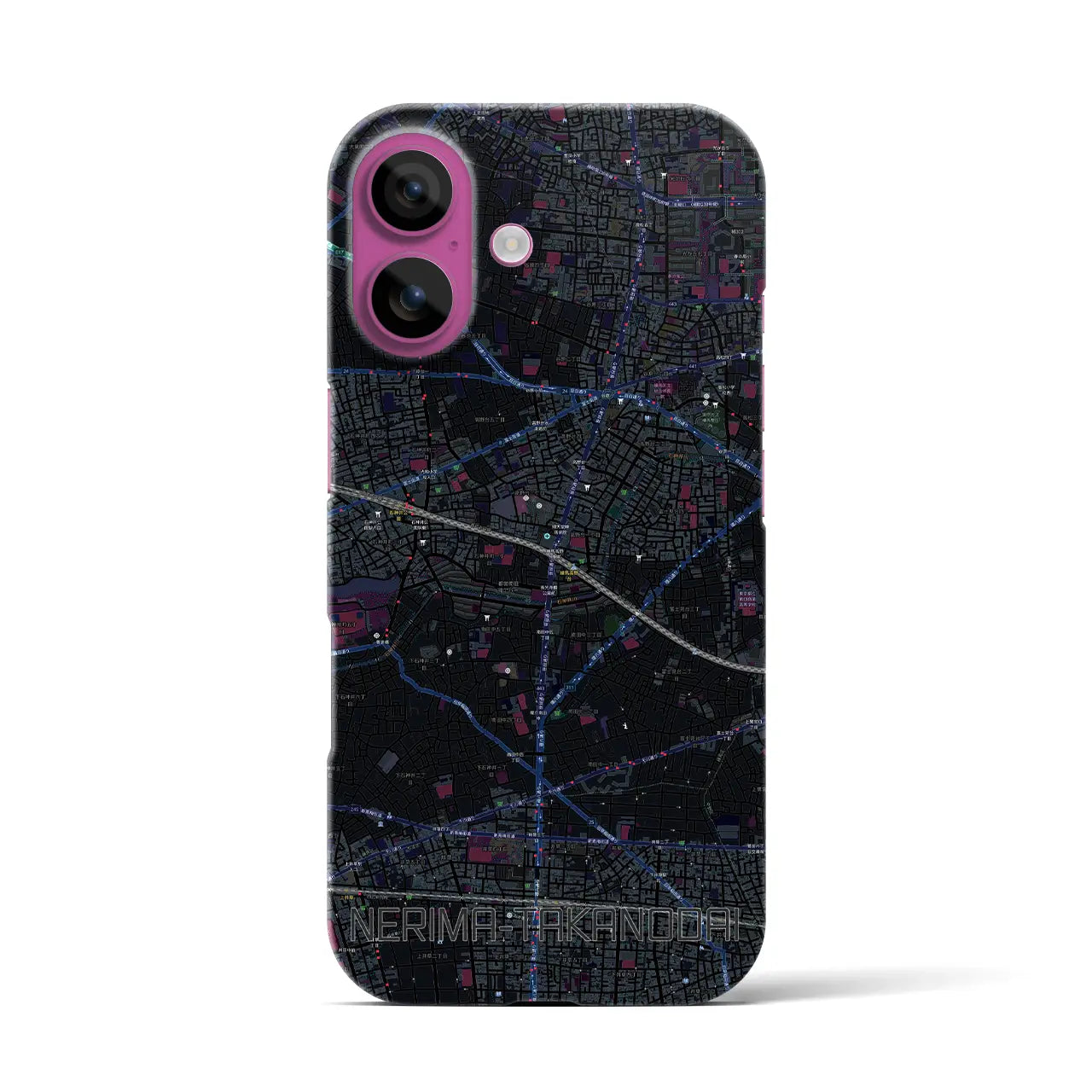 【練馬高野台(東京都)】地図柄iPhoneケース(バックカバータイプ)