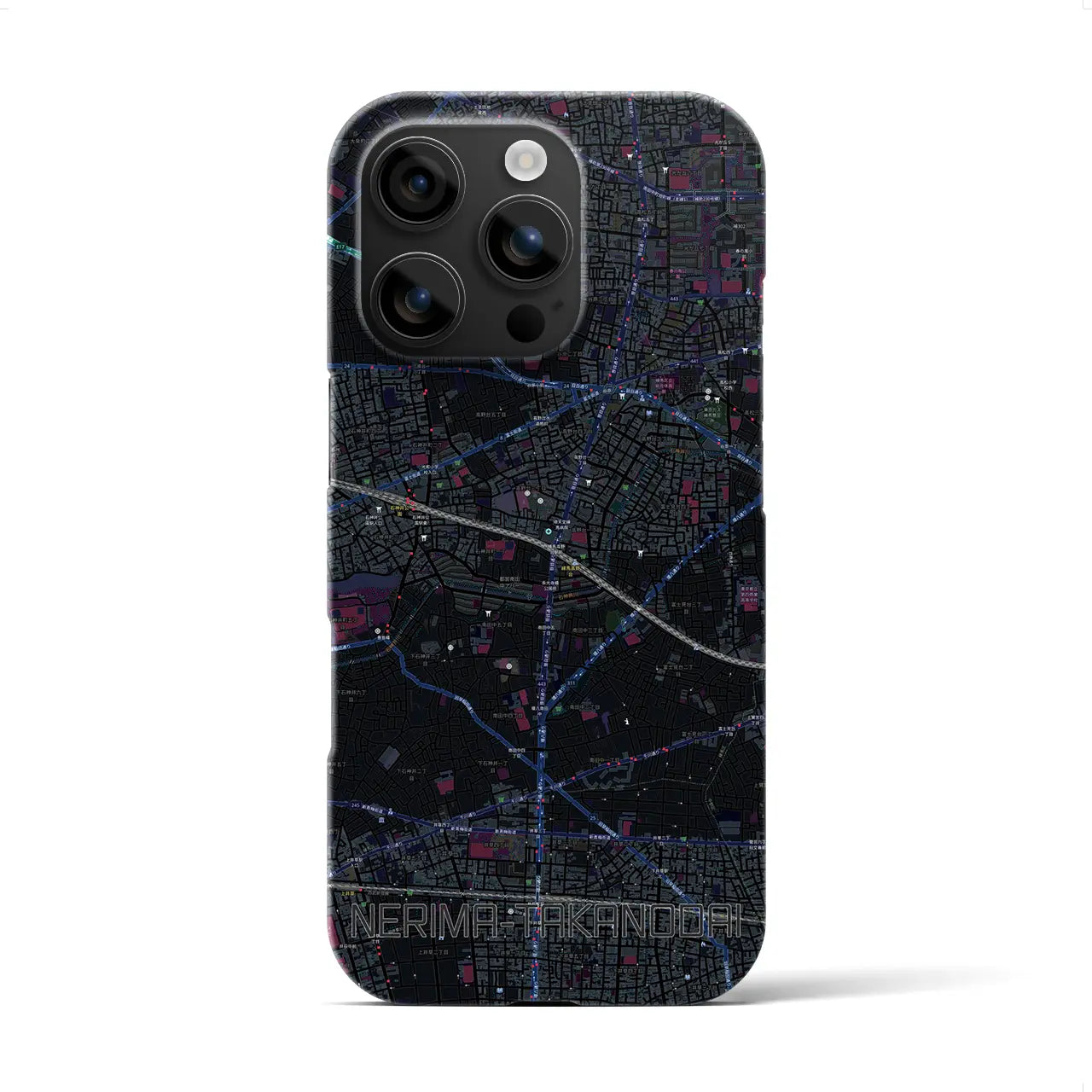 【練馬高野台(東京都)】地図柄iPhoneケース(バックカバータイプ)