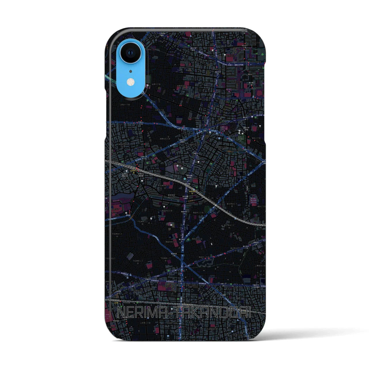 【練馬高野台(東京都)】地図柄iPhoneケース(バックカバータイプ)