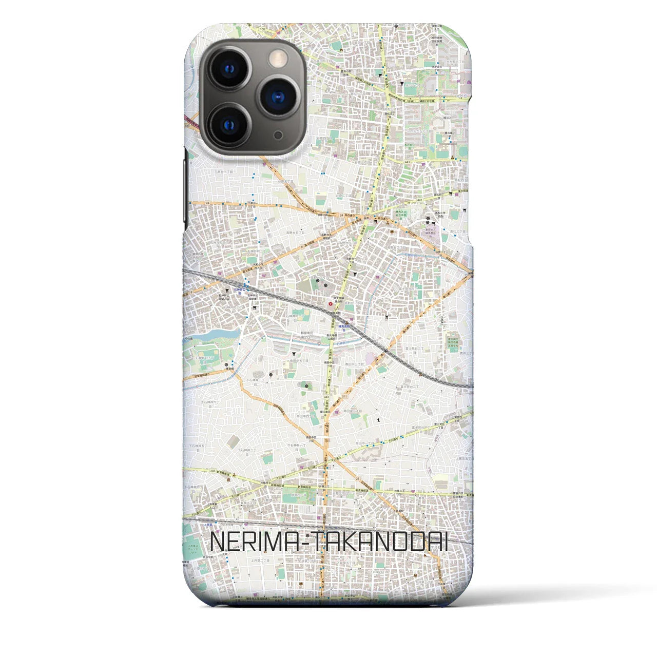 【練馬高野台(東京都)】地図柄iPhoneケース(バックカバータイプ)