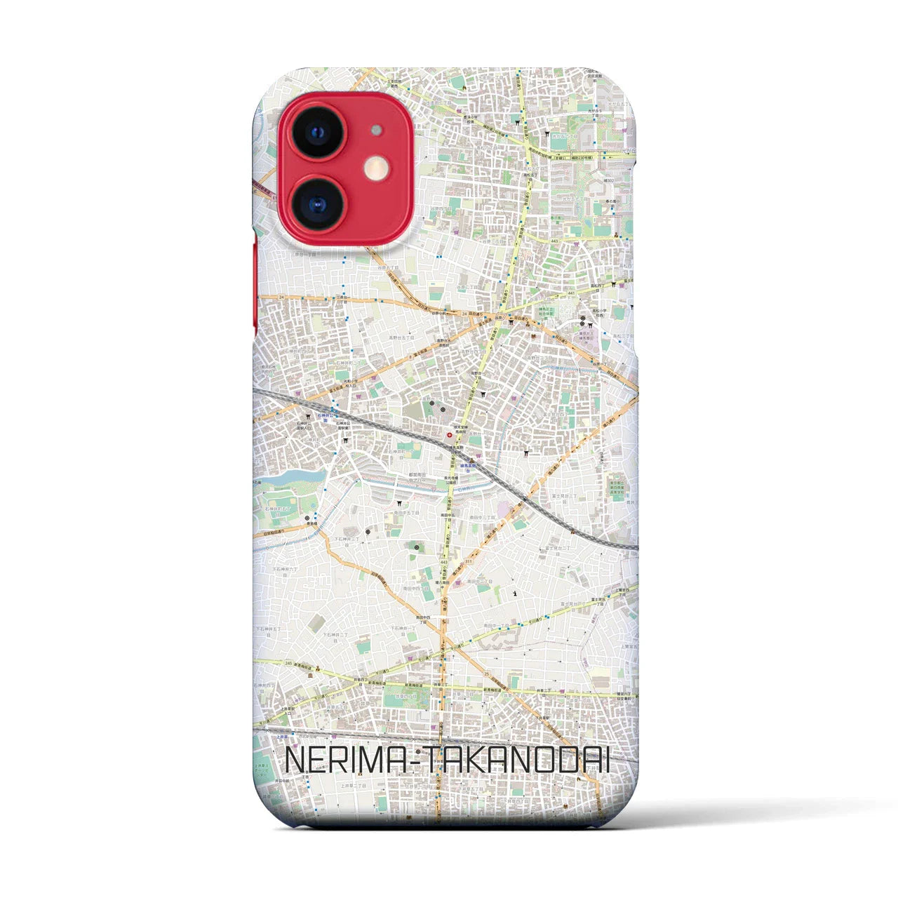 【練馬高野台(東京都)】地図柄iPhoneケース(バックカバータイプ)