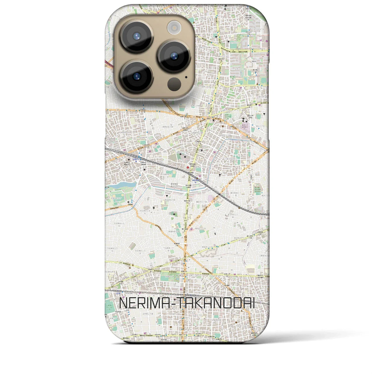 【練馬高野台(東京都)】地図柄iPhoneケース(バックカバータイプ)