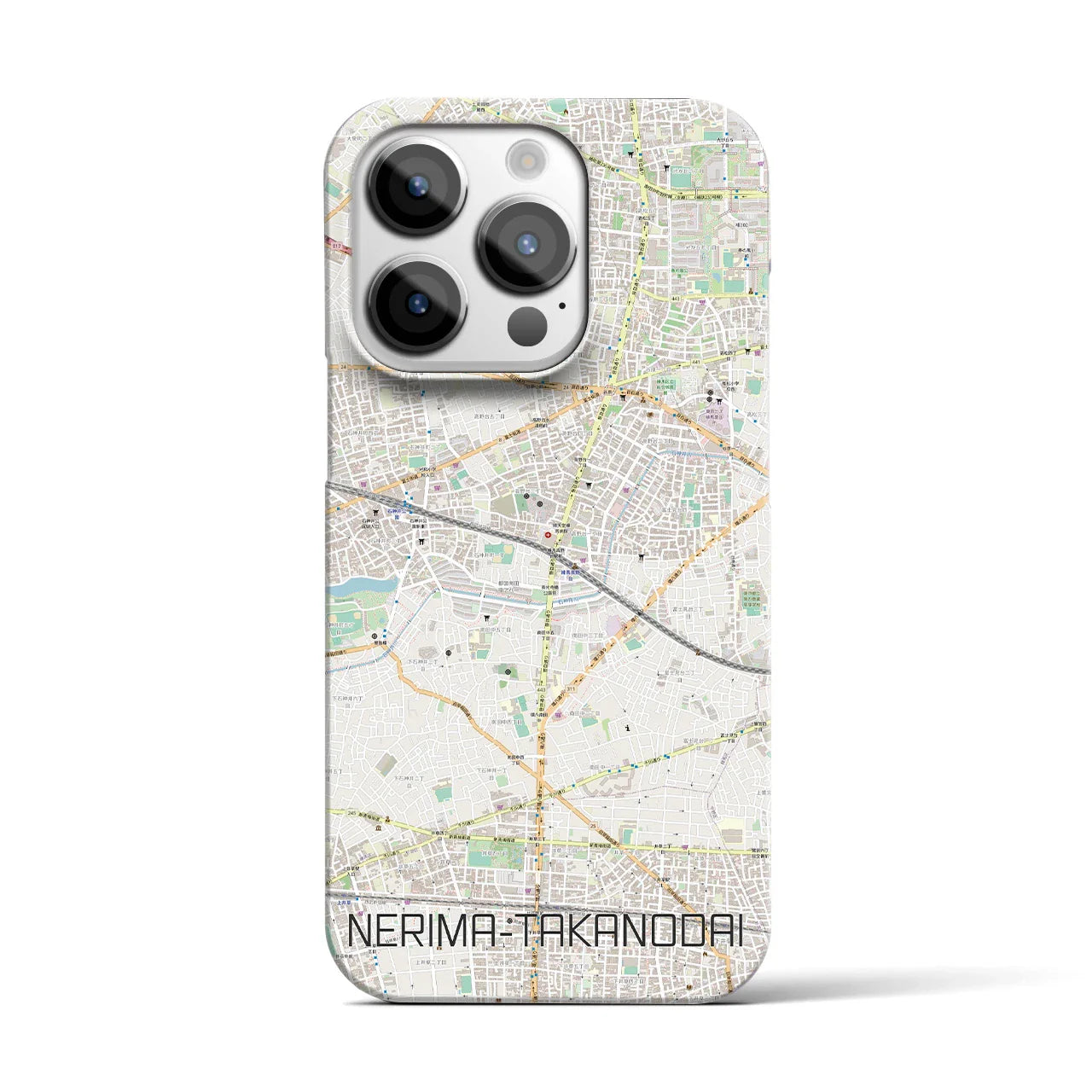 【練馬高野台(東京都)】地図柄iPhoneケース(バックカバータイプ)