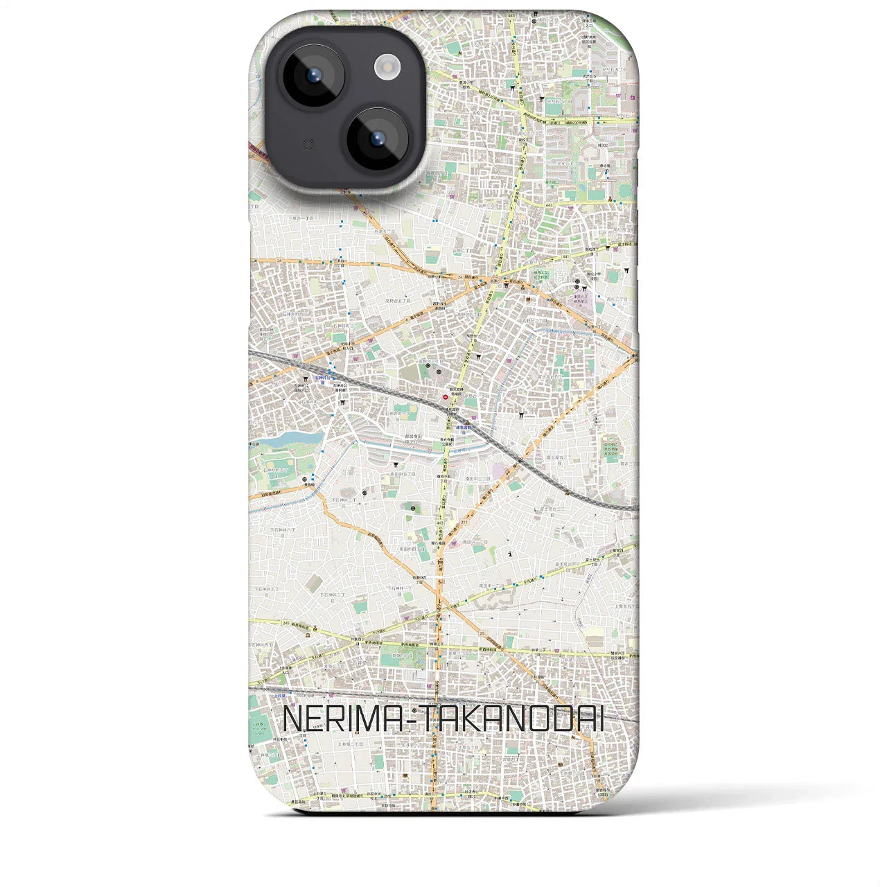 【練馬高野台(東京都)】地図柄iPhoneケース(バックカバータイプ)