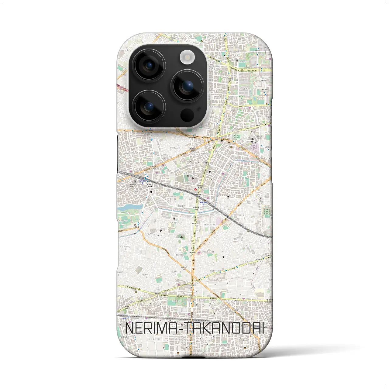 【練馬高野台(東京都)】地図柄iPhoneケース(バックカバータイプ)
