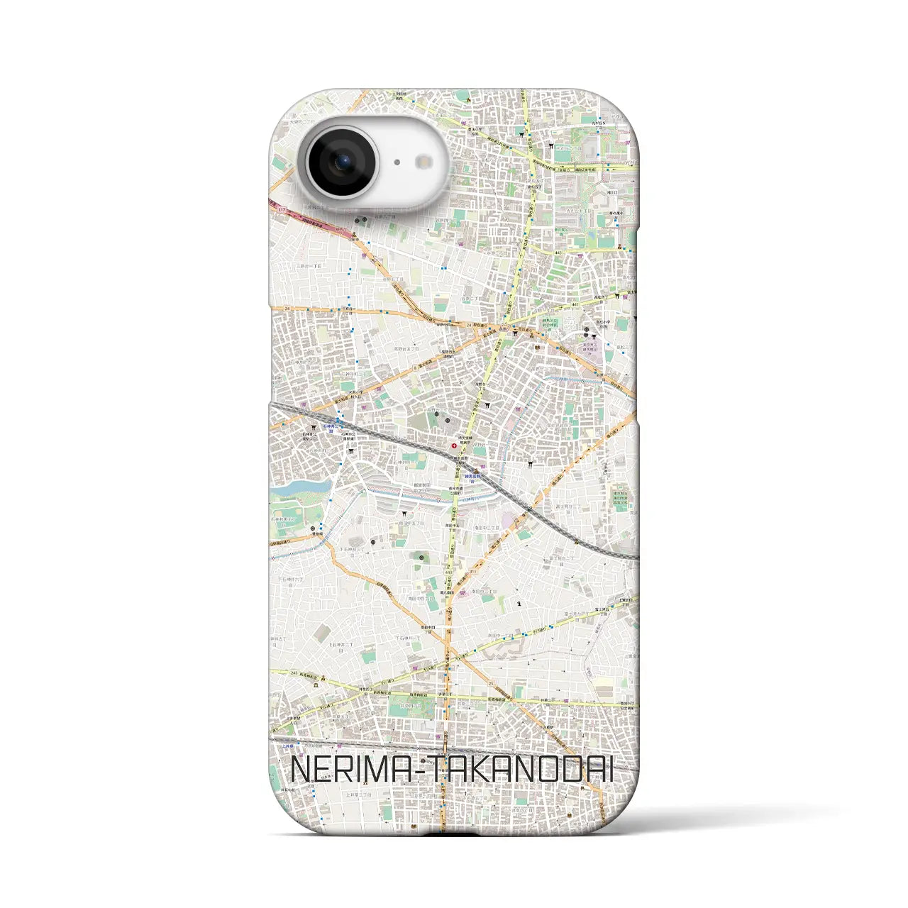 【練馬高野台(東京都)】地図柄iPhoneケース(バックカバータイプ)