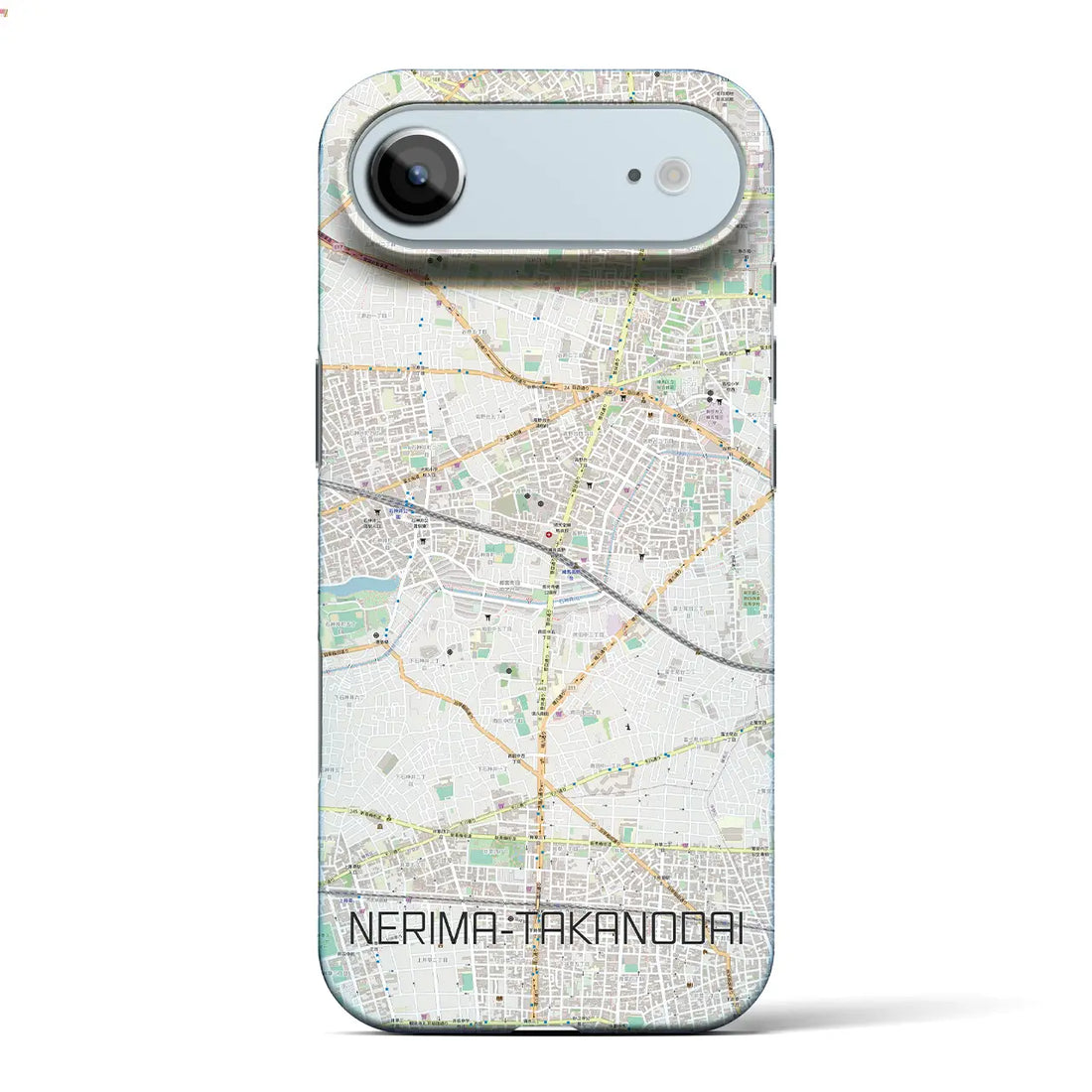 【練馬高野台(東京都)】地図柄iPhoneケース(バックカバータイプ)ナチュラル・iPhone 17 Pro Max 用