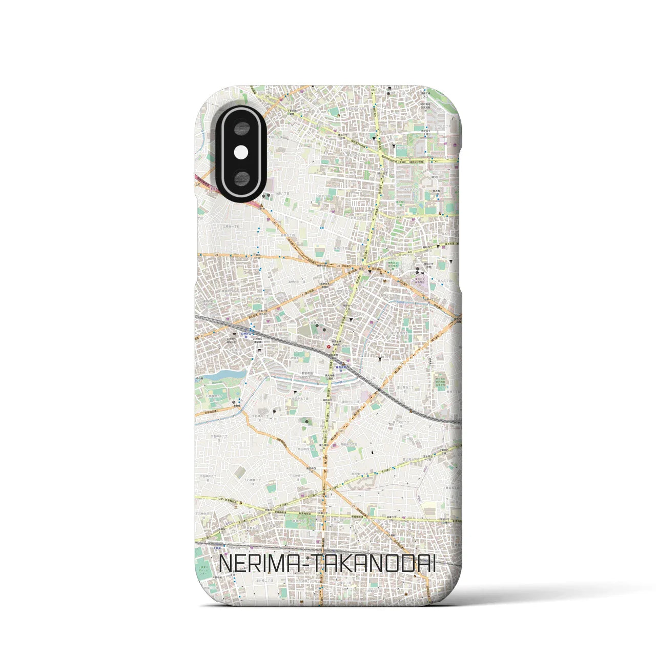 【練馬高野台(東京都)】地図柄iPhoneケース(バックカバータイプ)