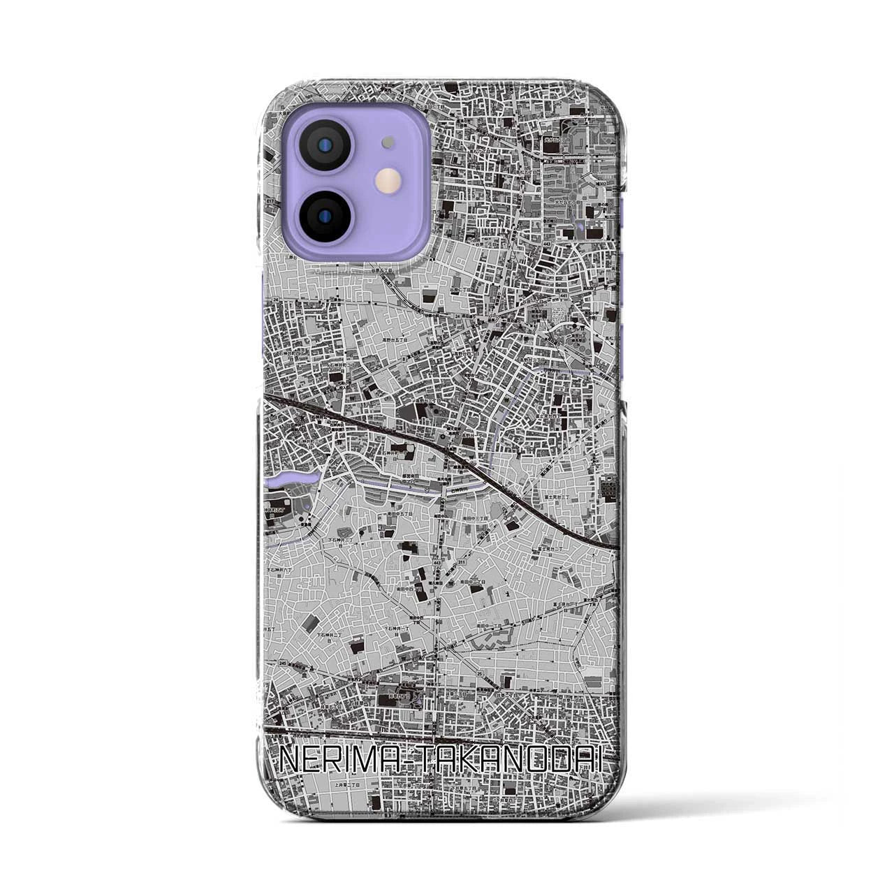 【練馬高野台(東京都)】地図柄iPhoneケース(クリアタイプ)