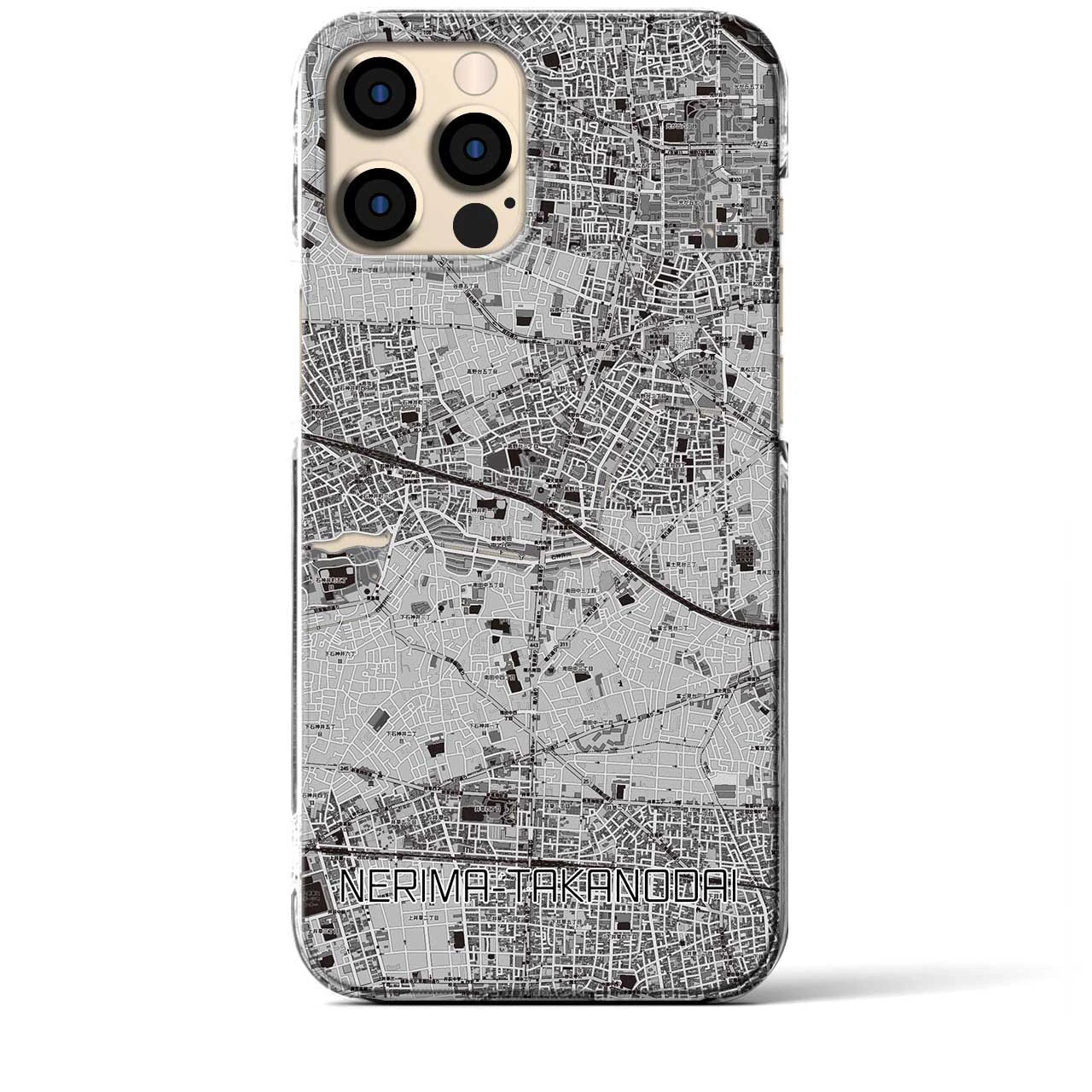【練馬高野台(東京都)】地図柄iPhoneケース(クリアタイプ)