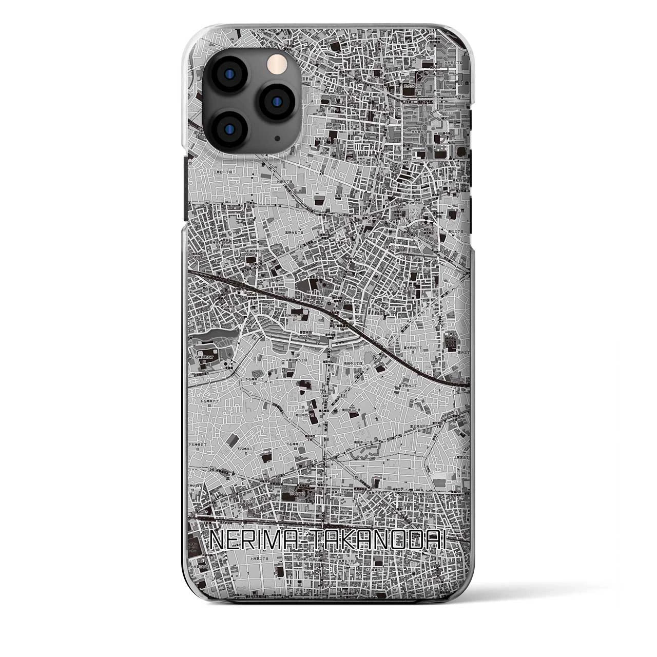 【練馬高野台(東京都)】地図柄iPhoneケース(クリアタイプ)