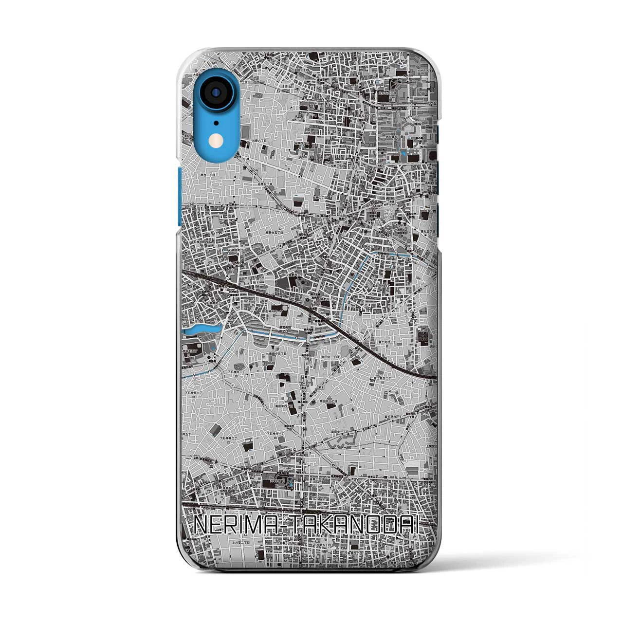 【練馬高野台(東京都)】地図柄iPhoneケース(クリアタイプ)