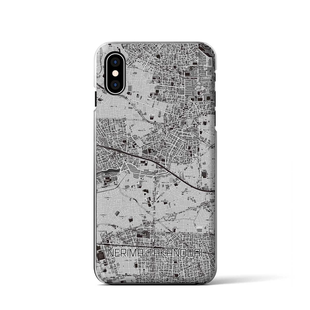 【練馬高野台(東京都)】地図柄iPhoneケース(クリアタイプ)