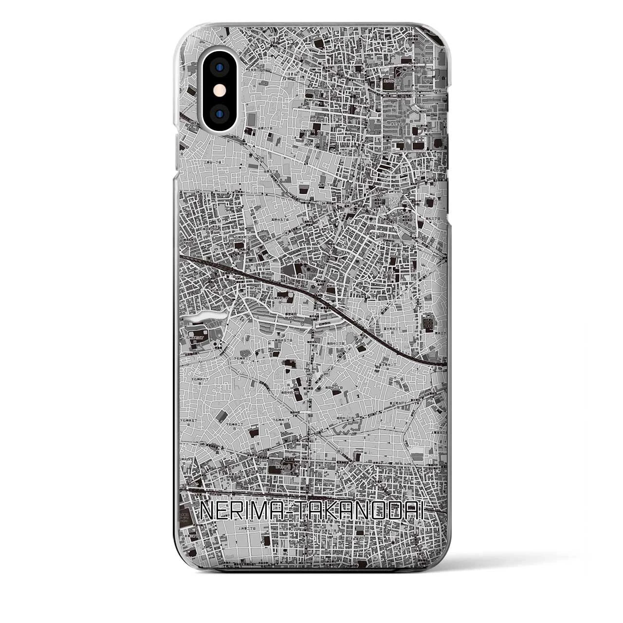 【練馬高野台(東京都)】地図柄iPhoneケース(クリアタイプ)