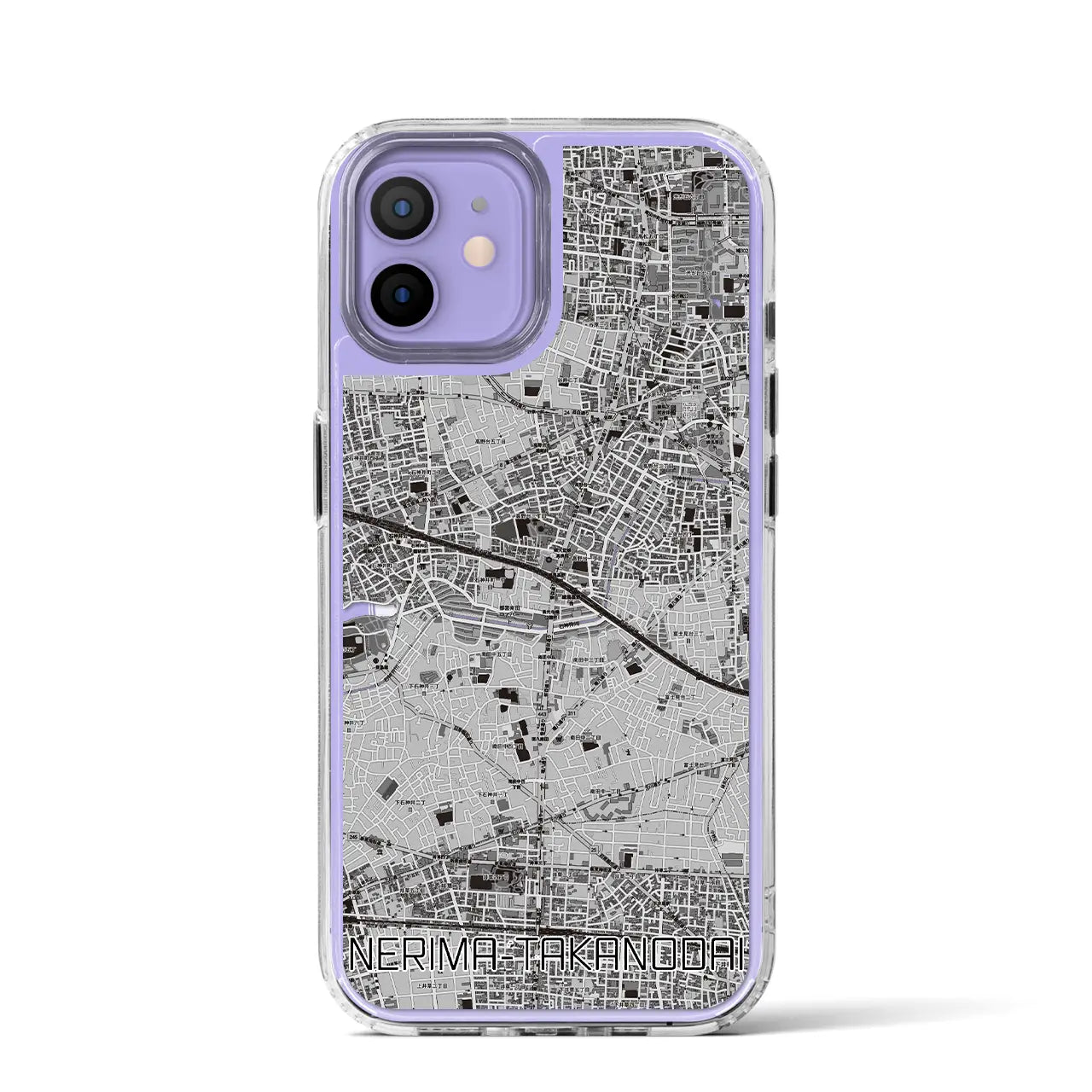 【練馬高野台(東京都)】地図柄iPhoneケース(MagSafeタイプ)