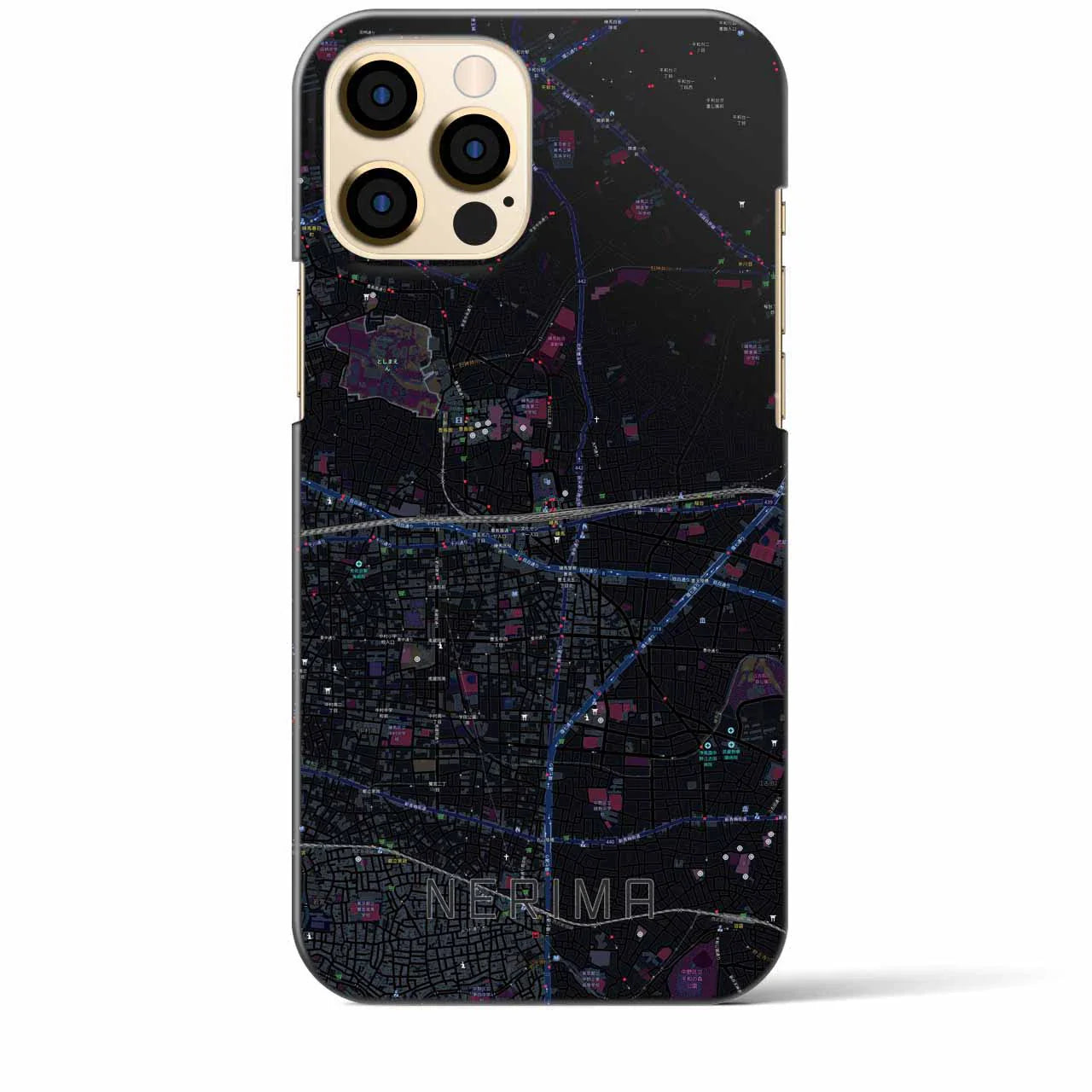 【練馬(東京都)】地図柄iPhoneケース(バックカバータイプ)