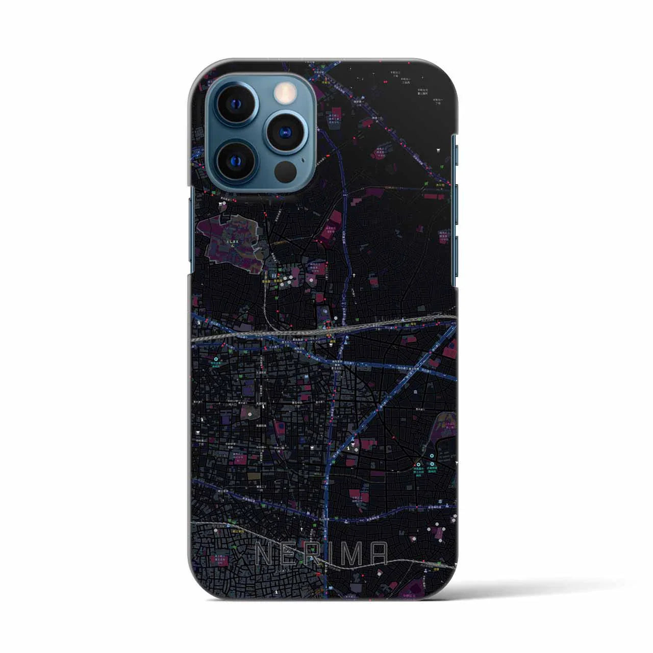 【練馬(東京都)】地図柄iPhoneケース(バックカバータイプ)