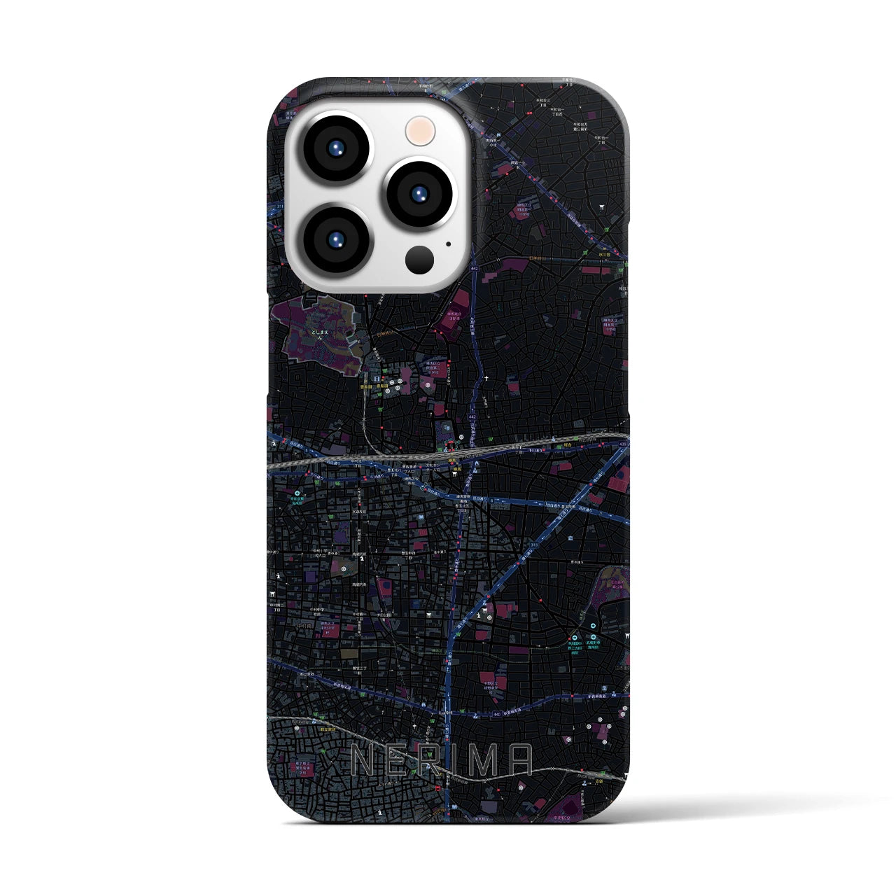 【練馬(東京都)】地図柄iPhoneケース(バックカバータイプ)
