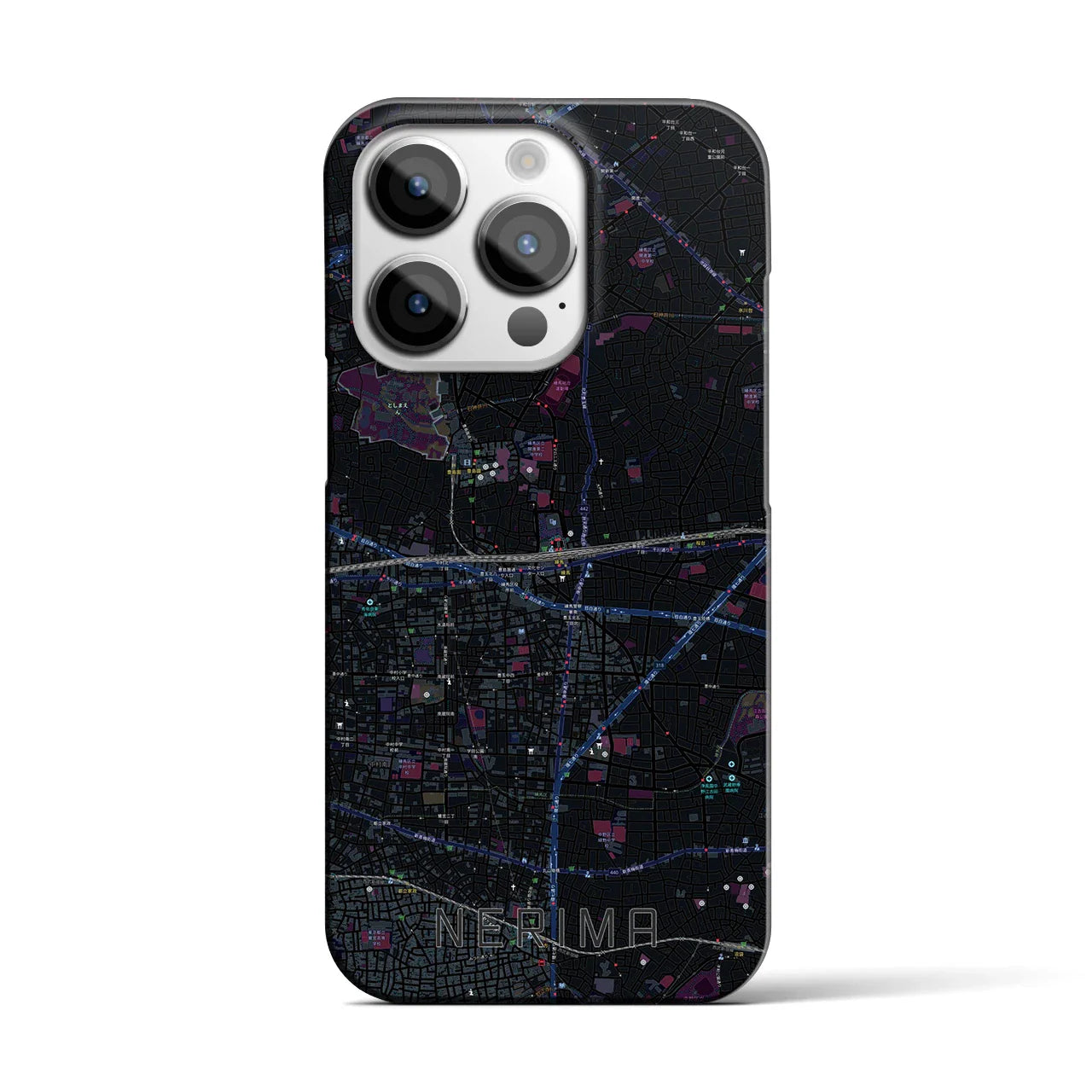 【練馬(東京都)】地図柄iPhoneケース(バックカバータイプ)