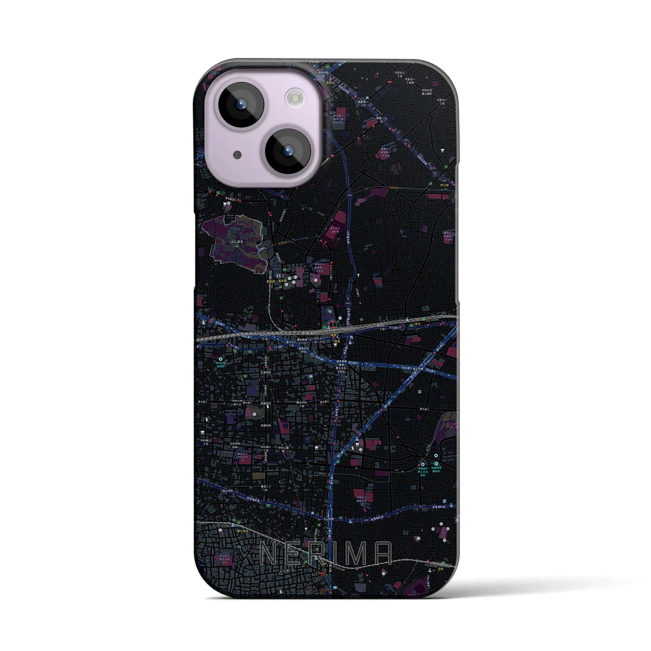 【練馬(東京都)】地図柄iPhoneケース(バックカバータイプ)