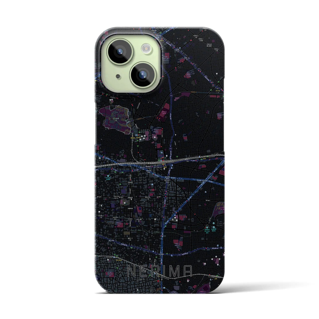 【練馬(東京都)】地図柄iPhoneケース(バックカバータイプ)