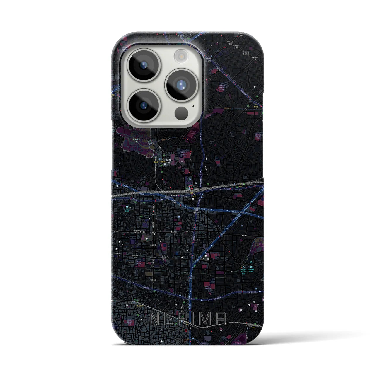 【練馬(東京都)】地図柄iPhoneケース(バックカバータイプ)