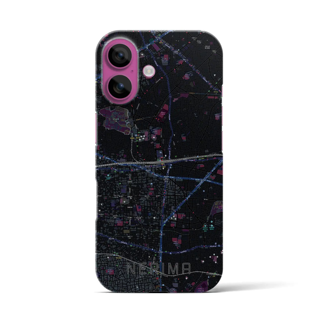 【練馬(東京都)】地図柄iPhoneケース(バックカバータイプ)