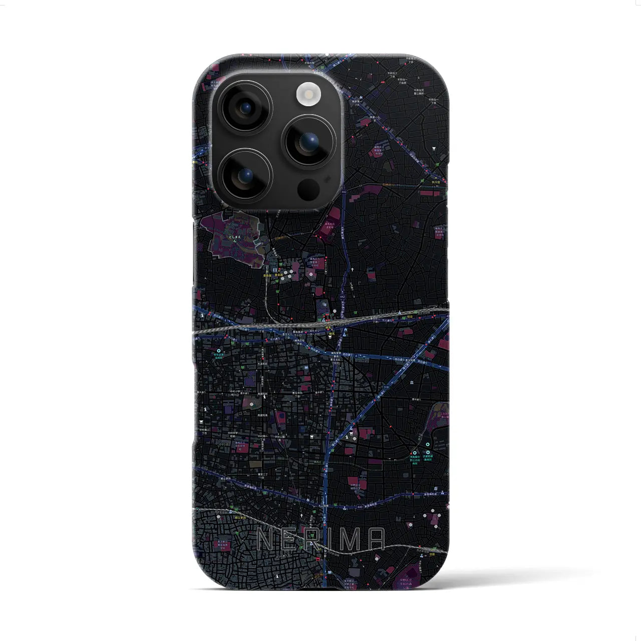 【練馬(東京都)】地図柄iPhoneケース(バックカバータイプ)