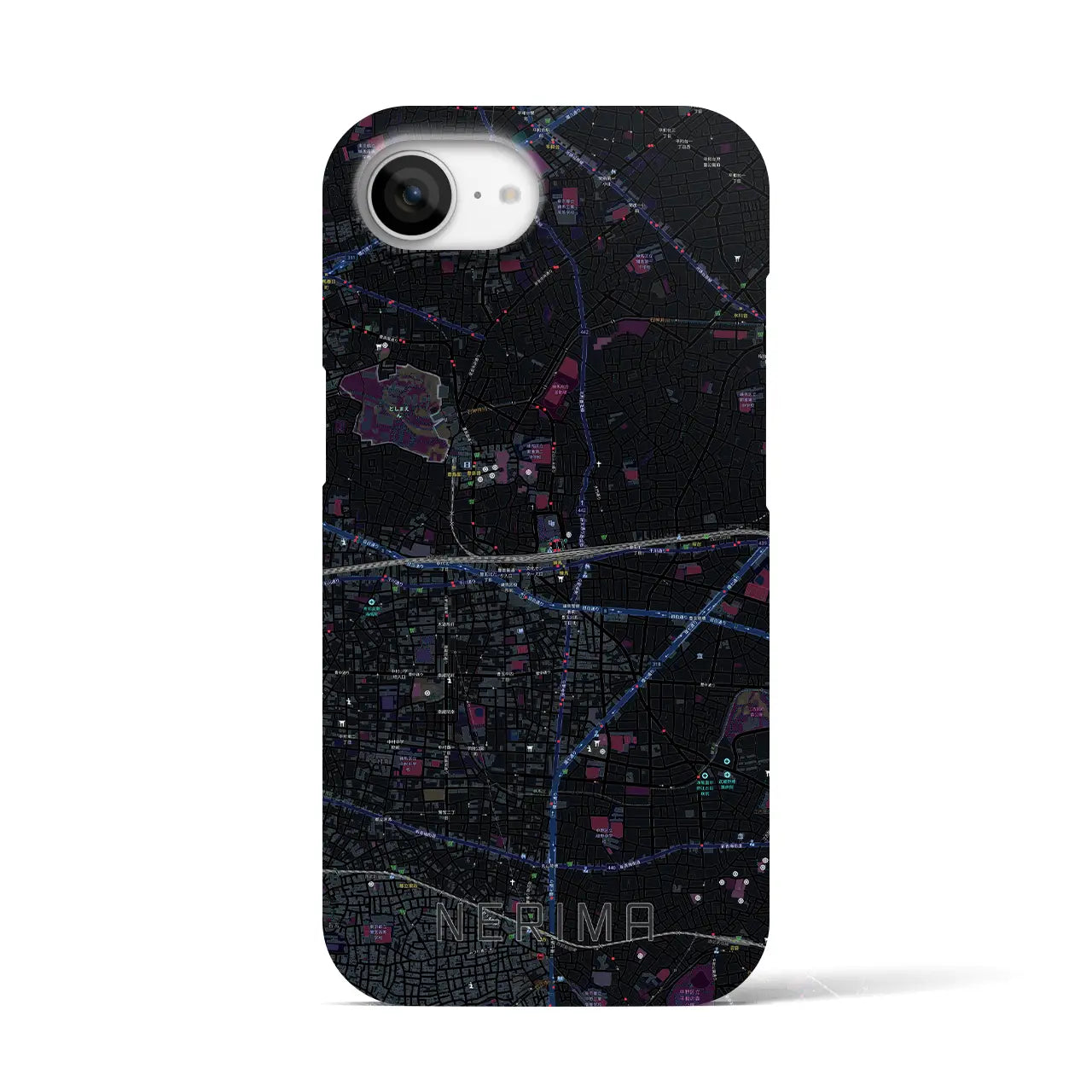 【練馬(東京都)】地図柄iPhoneケース(バックカバータイプ)