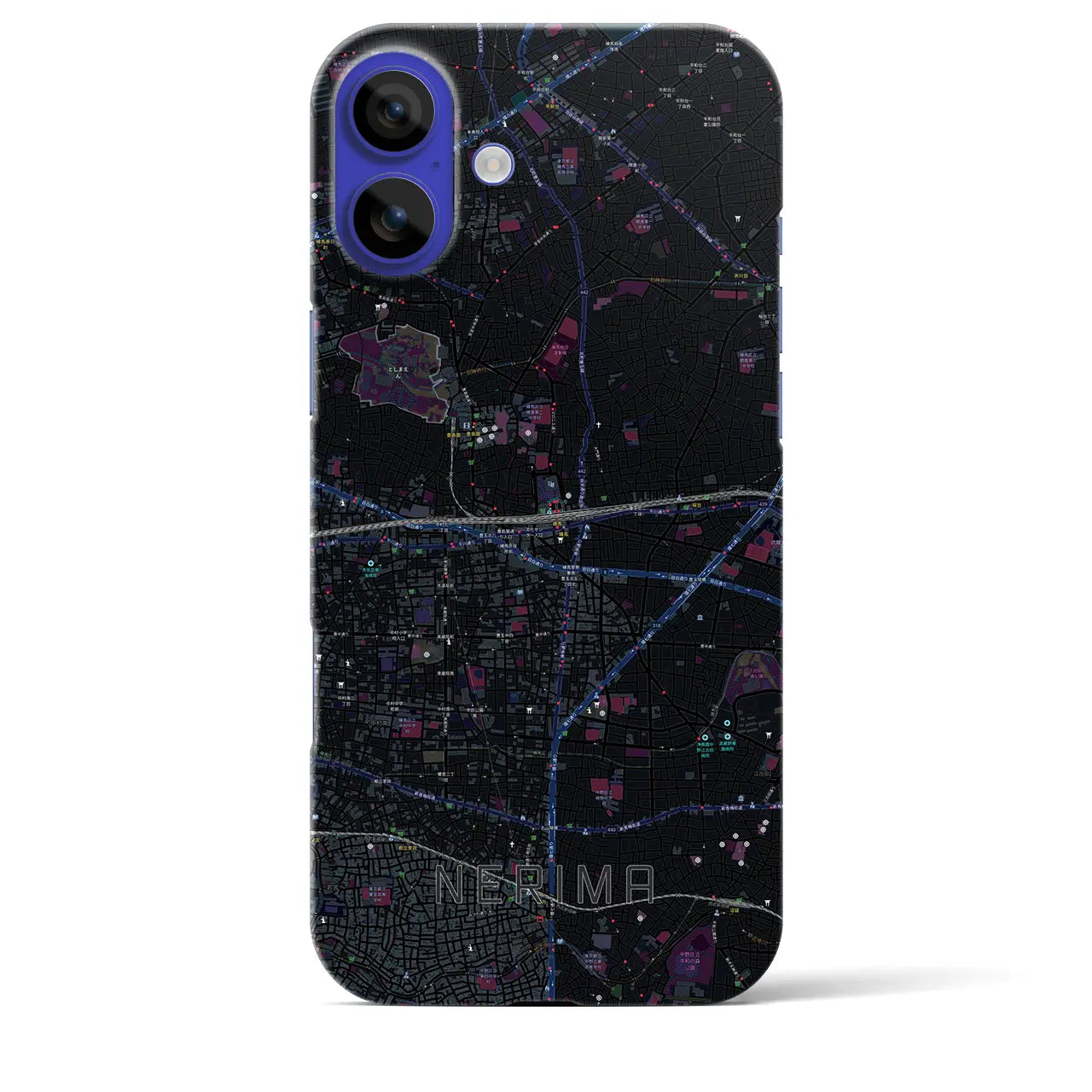 【練馬(東京都)】地図柄iPhoneケース(バックカバータイプ)