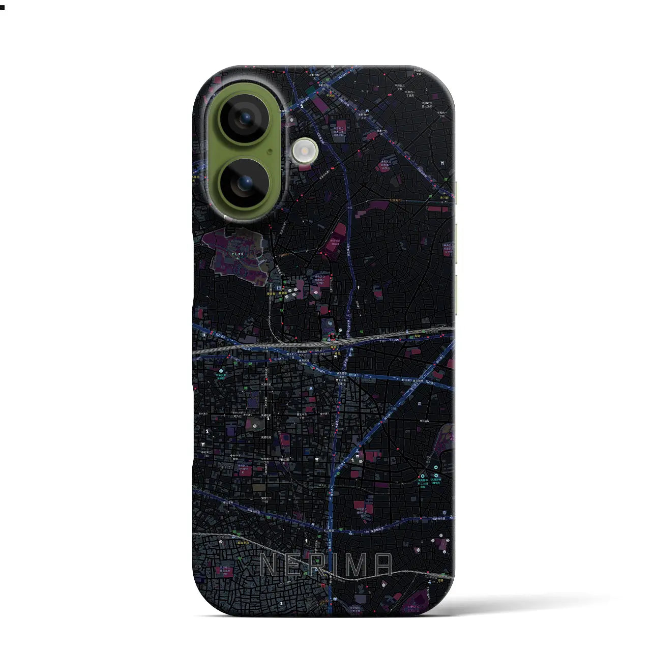 【練馬(東京都)】地図柄iPhoneケース(バックカバータイプ)