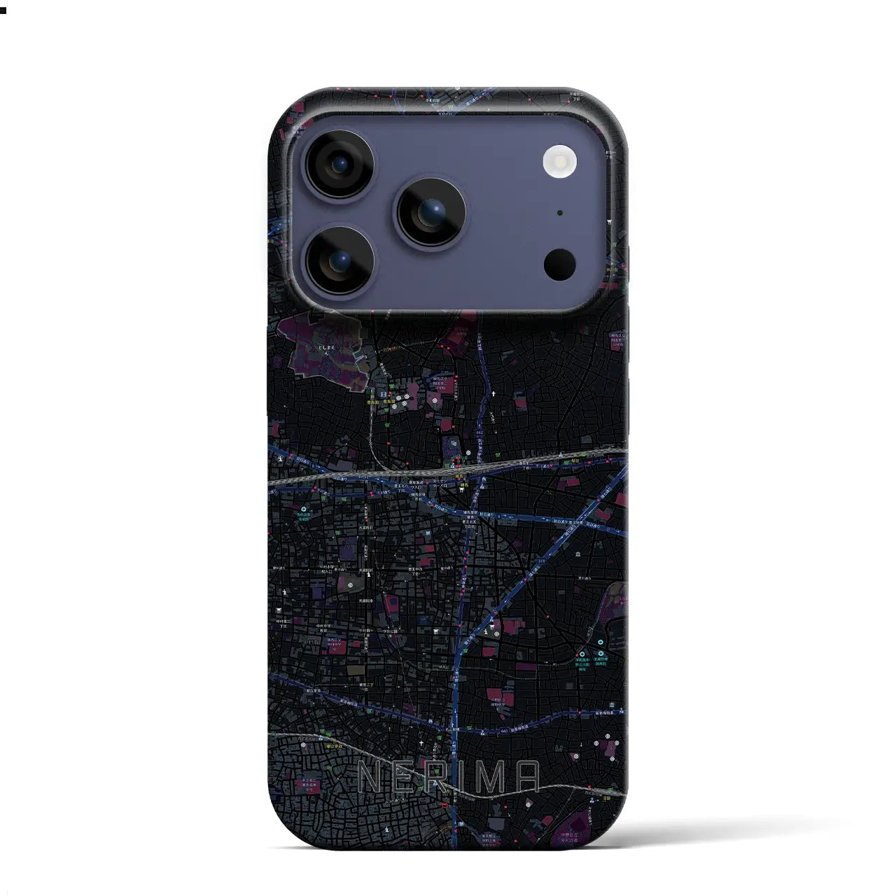 【練馬(東京都)】地図柄iPhoneケース(バックカバータイプ)