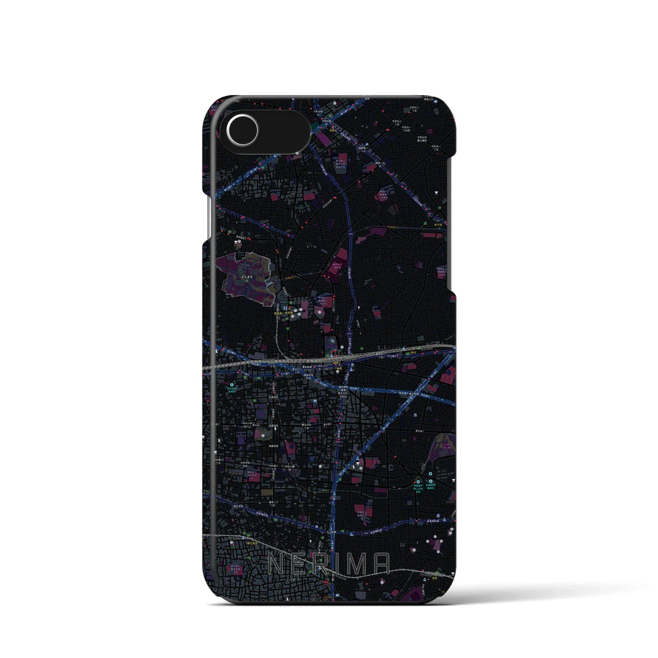 【練馬(東京都)】地図柄iPhoneケース(バックカバータイプ)