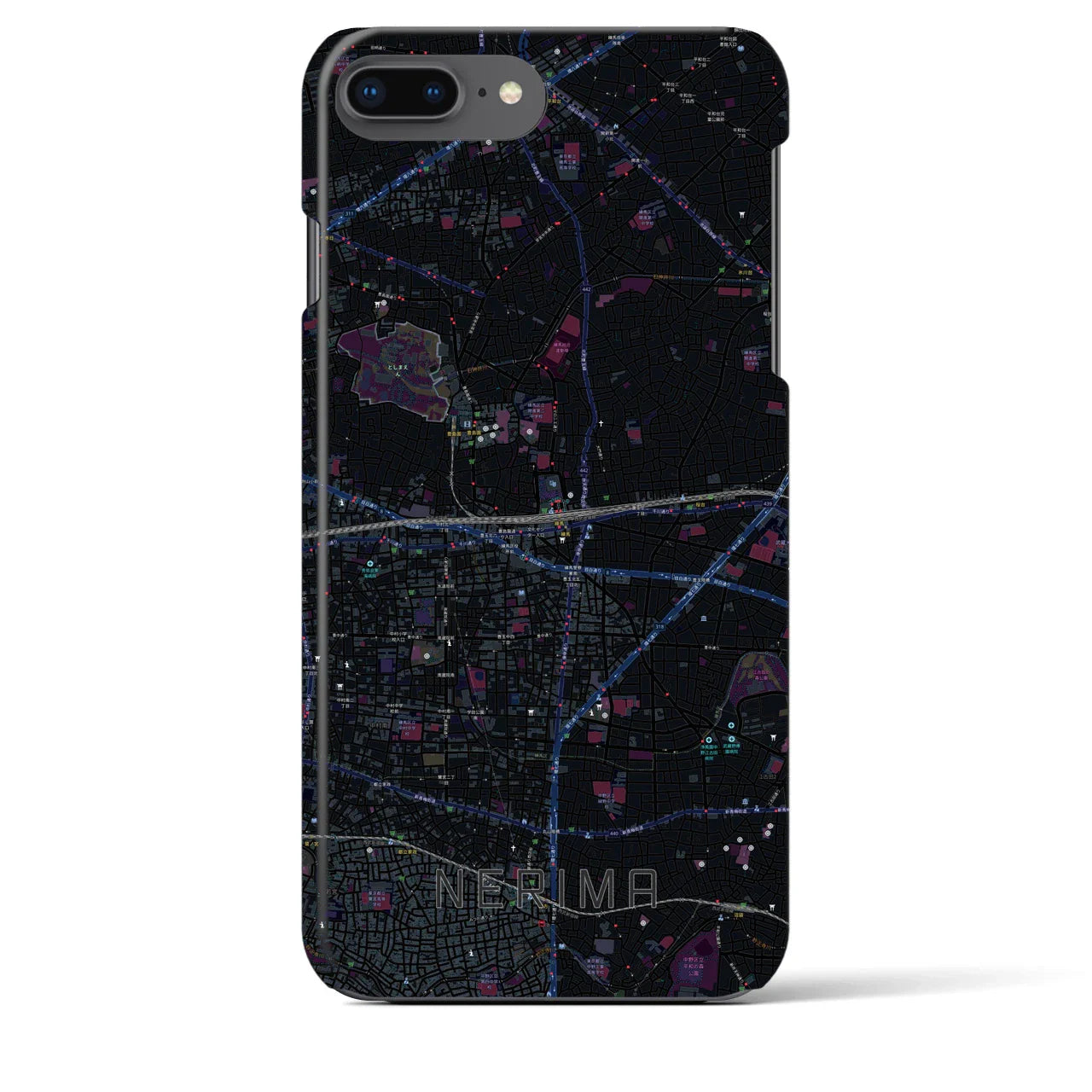 【練馬(東京都)】地図柄iPhoneケース(バックカバータイプ)