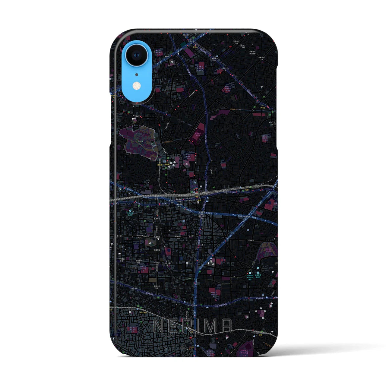 【練馬(東京都)】地図柄iPhoneケース(バックカバータイプ)