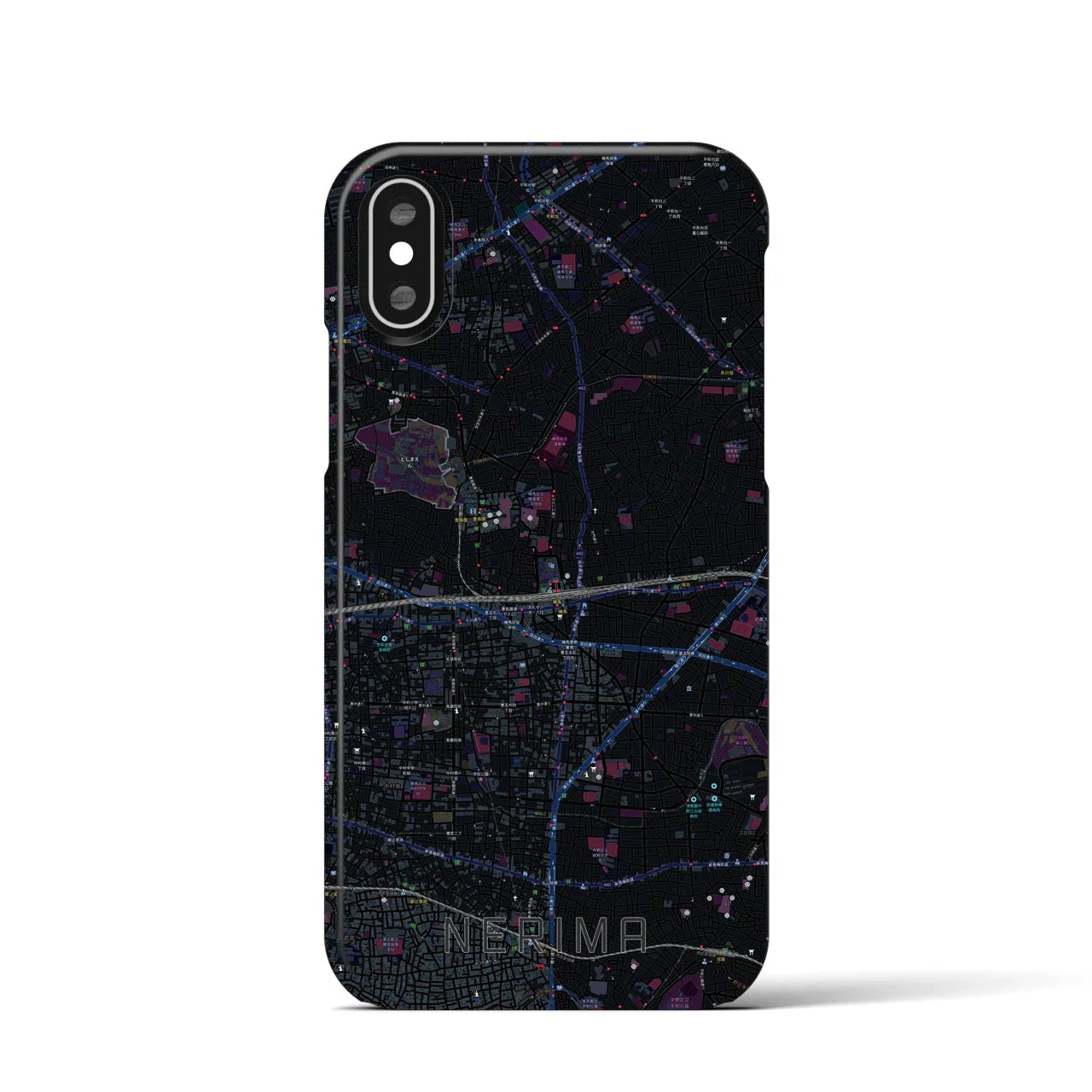 【練馬(東京都)】地図柄iPhoneケース(バックカバータイプ)