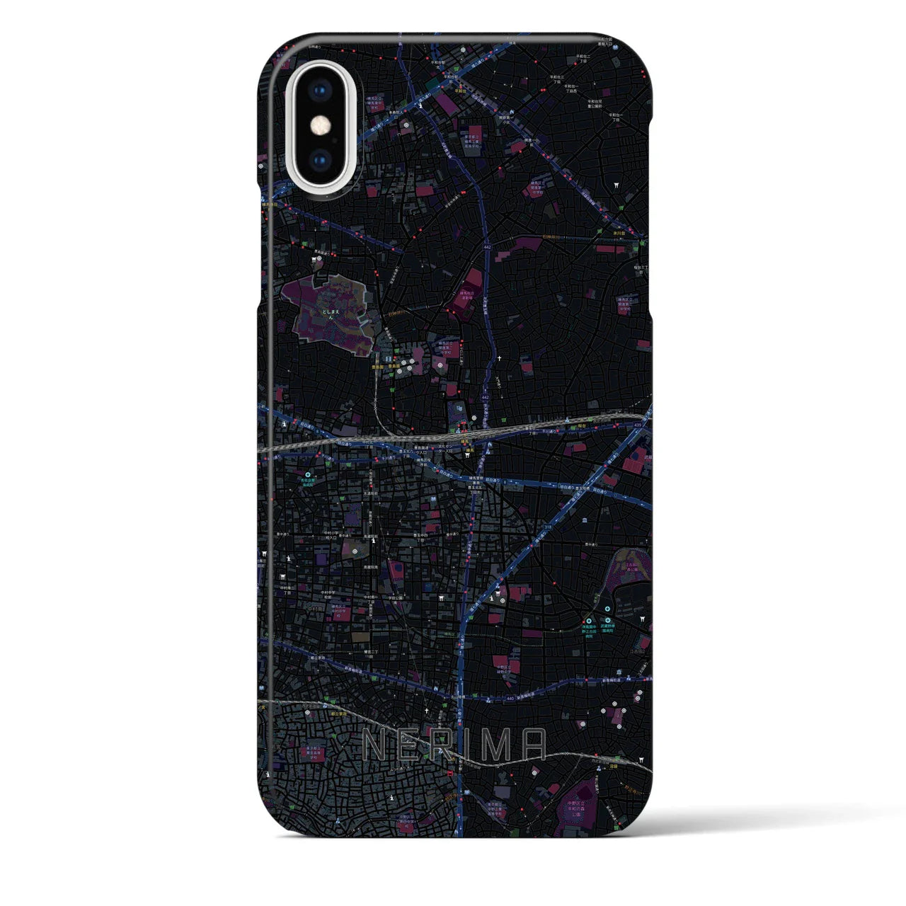 【練馬(東京都)】地図柄iPhoneケース(バックカバータイプ)