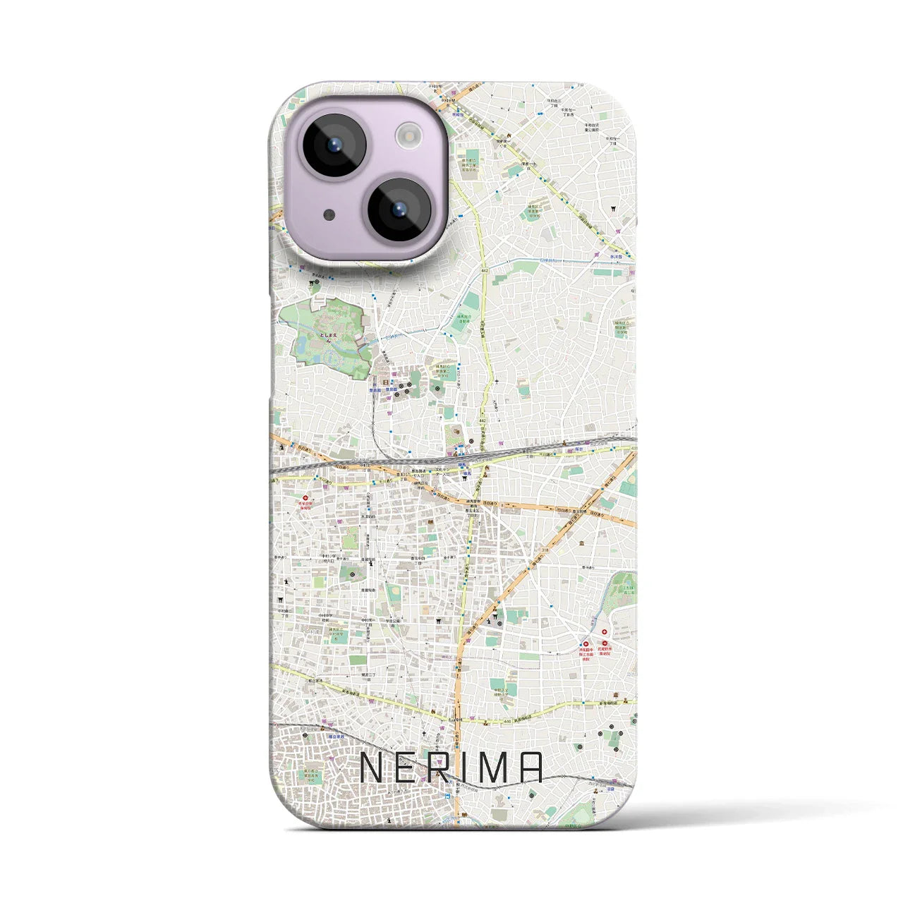 【練馬(東京都)】地図柄iPhoneケース(バックカバータイプ)