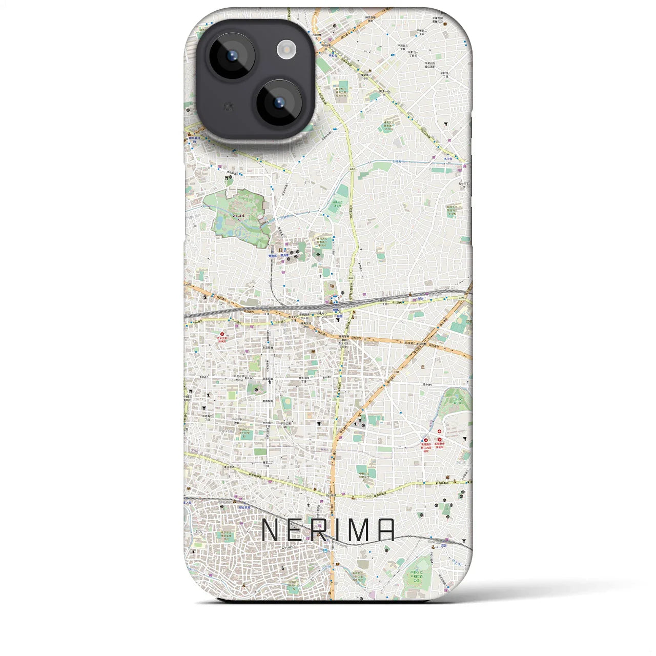 【練馬(東京都)】地図柄iPhoneケース(バックカバータイプ)