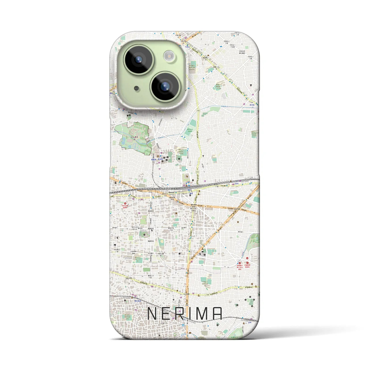 【練馬(東京都)】地図柄iPhoneケース(バックカバータイプ)