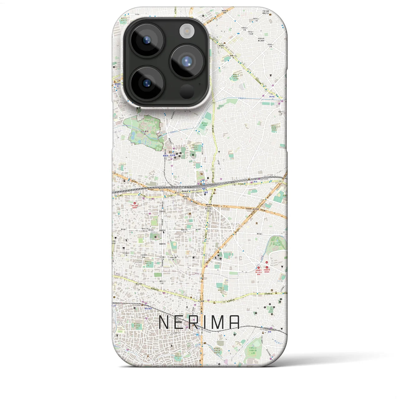 【練馬(東京都)】地図柄iPhoneケース(バックカバータイプ)