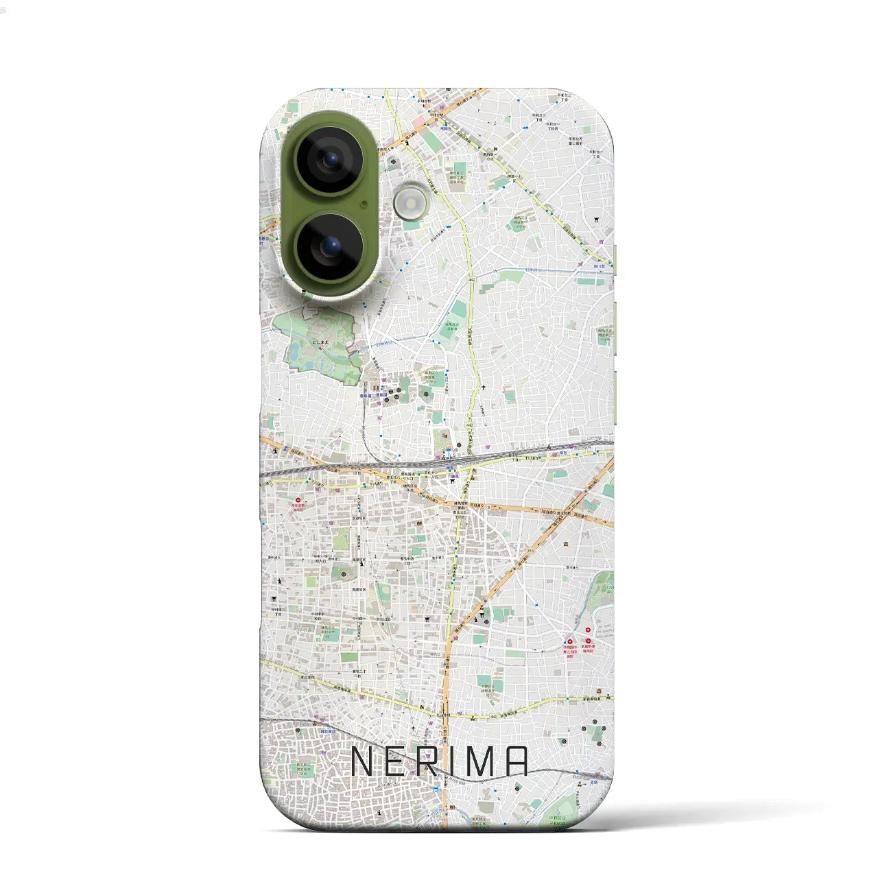 【練馬(東京都)】地図柄iPhoneケース(バックカバータイプ)ブラック・iPhone 17 Pro Max 用