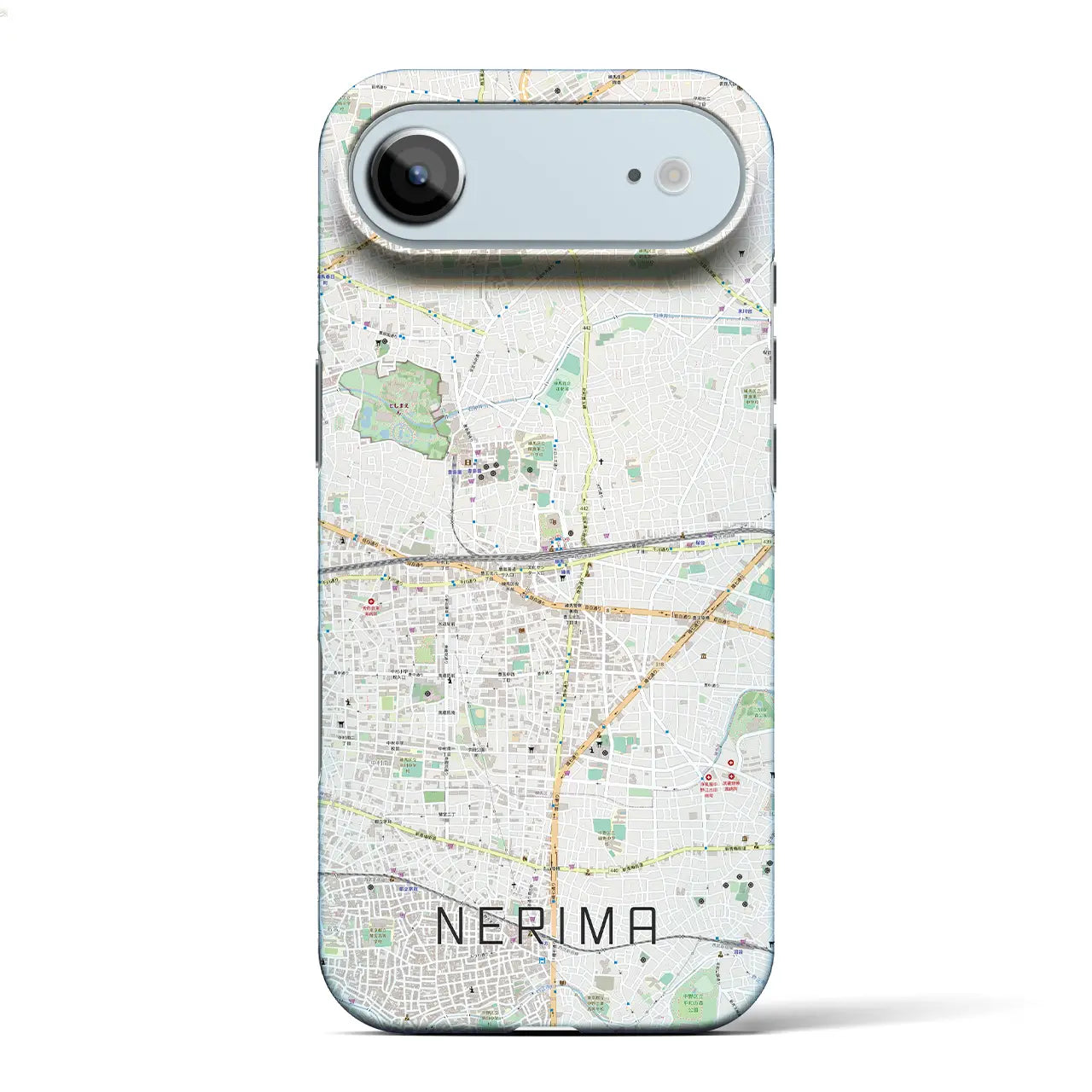 【練馬(東京都)】地図柄iPhoneケース(バックカバータイプ)ナチュラル・iPhone 17 Pro Max 用