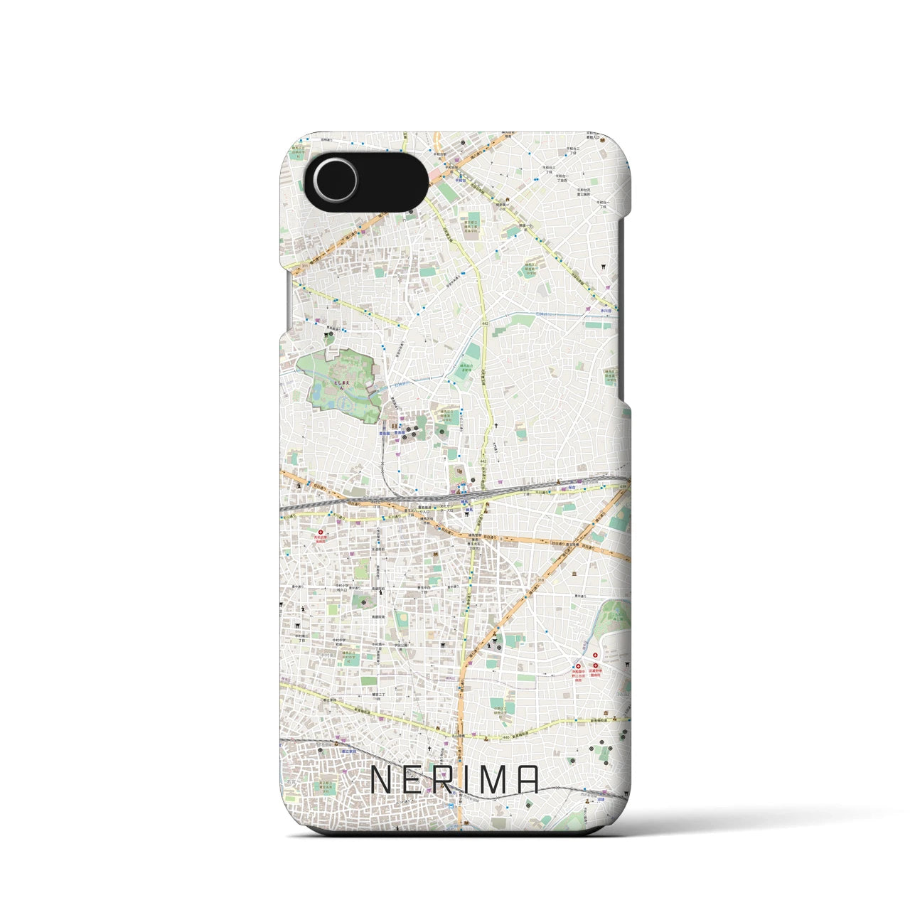 【練馬(東京都)】地図柄iPhoneケース(バックカバータイプ)