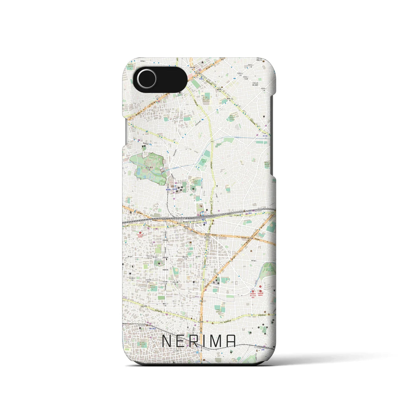 【練馬(東京都)】地図柄iPhoneケース(バックカバータイプ)