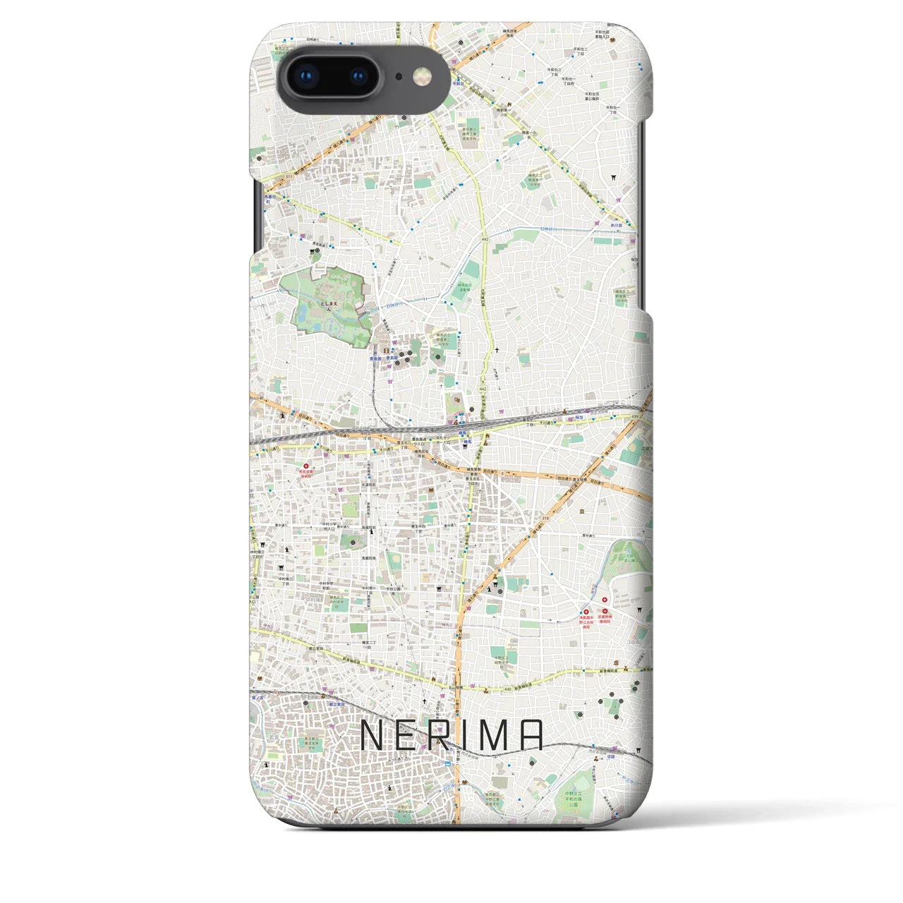 【練馬(東京都)】地図柄iPhoneケース(バックカバータイプ)