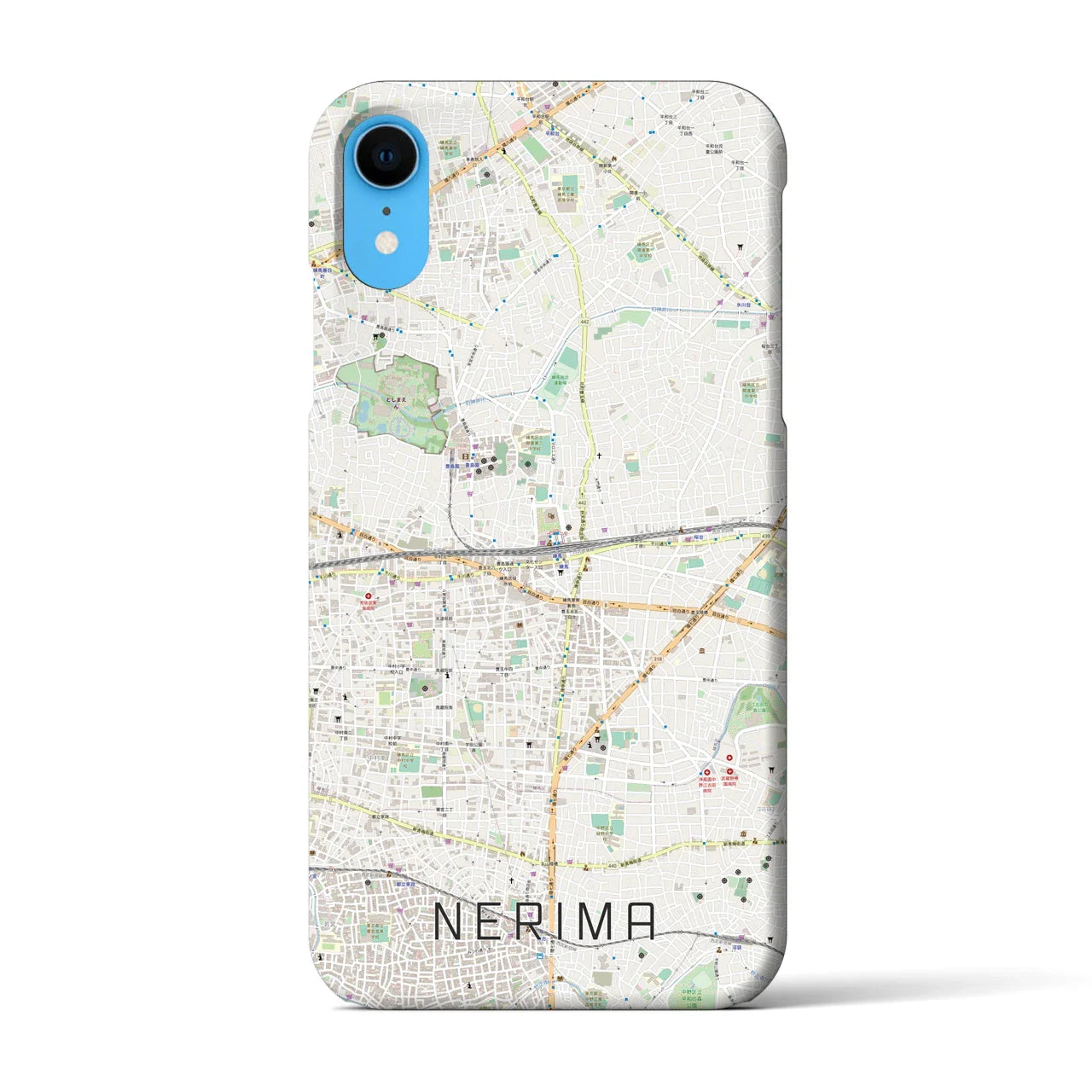 【練馬(東京都)】地図柄iPhoneケース(バックカバータイプ)