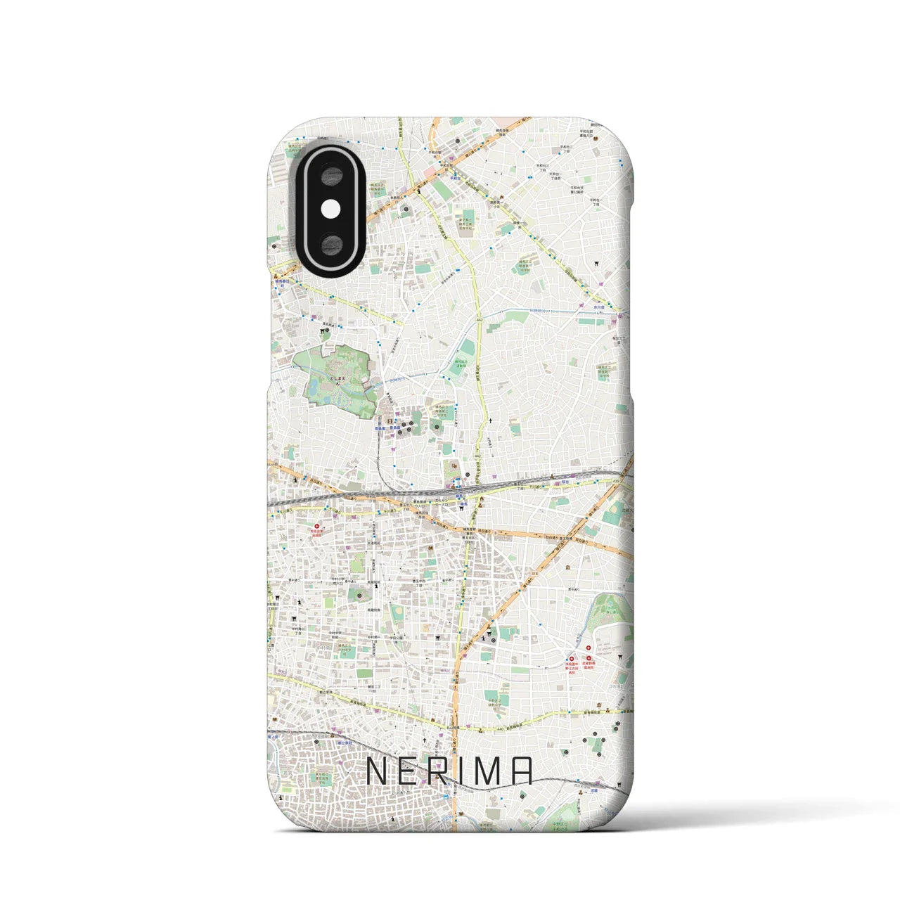 【練馬(東京都)】地図柄iPhoneケース(バックカバータイプ)