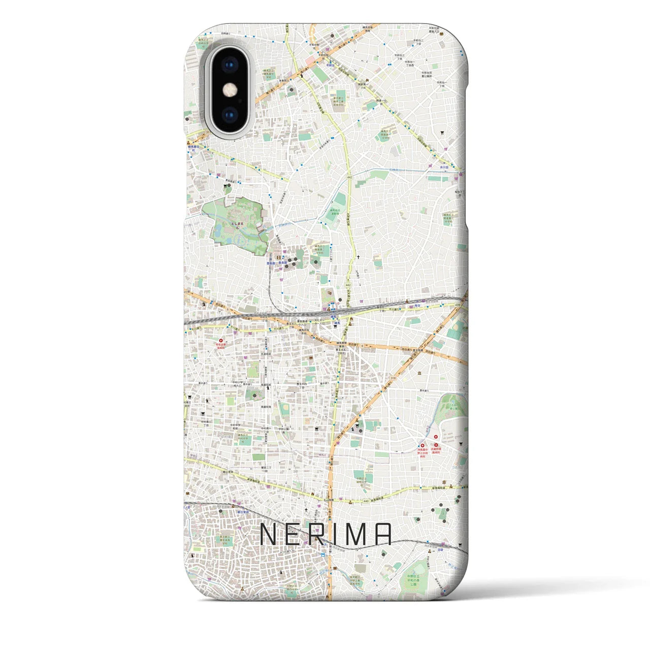 【練馬(東京都)】地図柄iPhoneケース(バックカバータイプ)