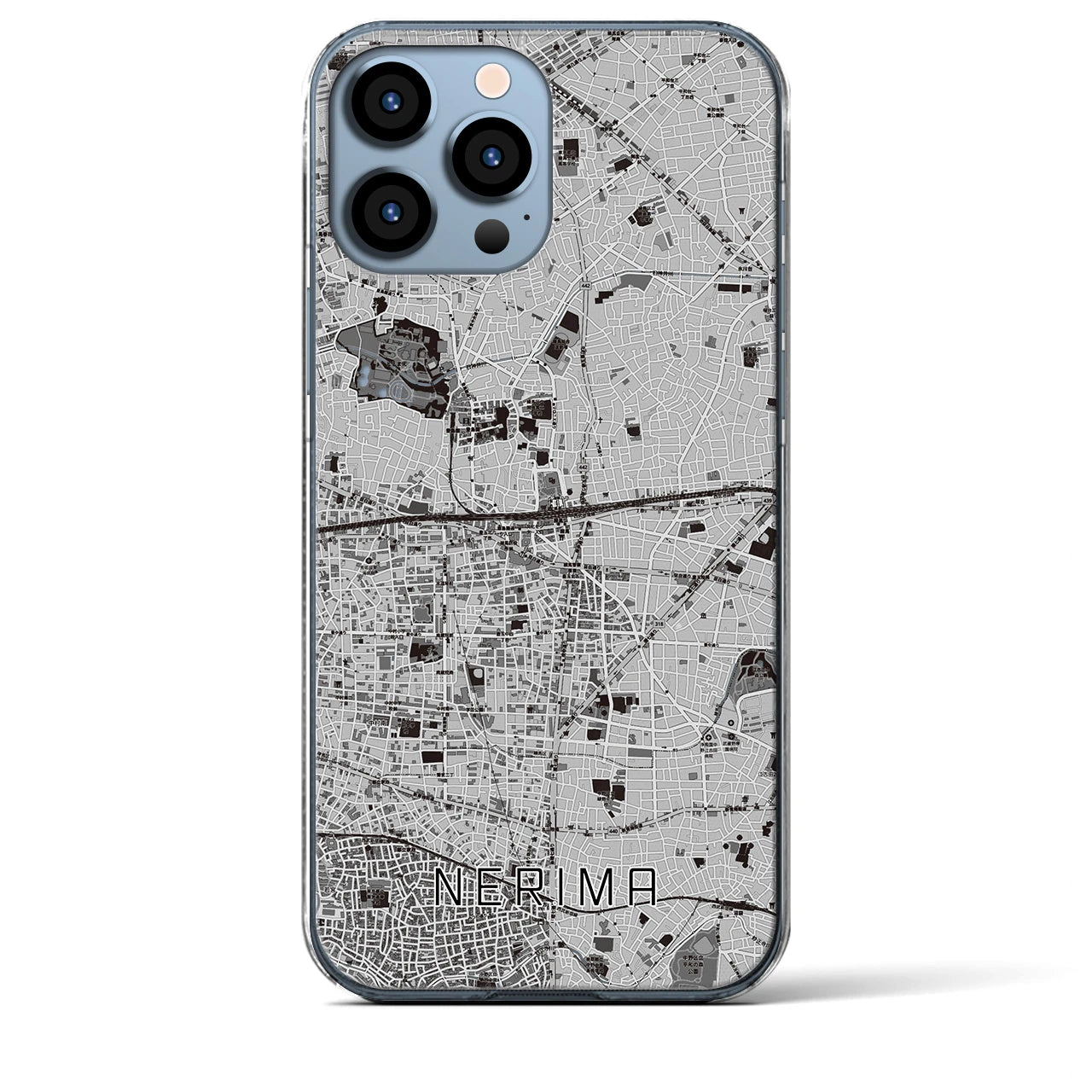 【練馬(東京都)】地図柄iPhoneケース(クリアタイプ)